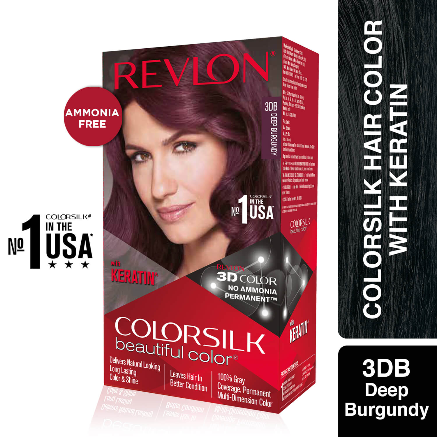 Revlon Colorsilk Beautiful Color + Outrageous Shampoo, 2N Brown Black + Shampoo, 90ml - Image 37 - Buy from Indicrest
