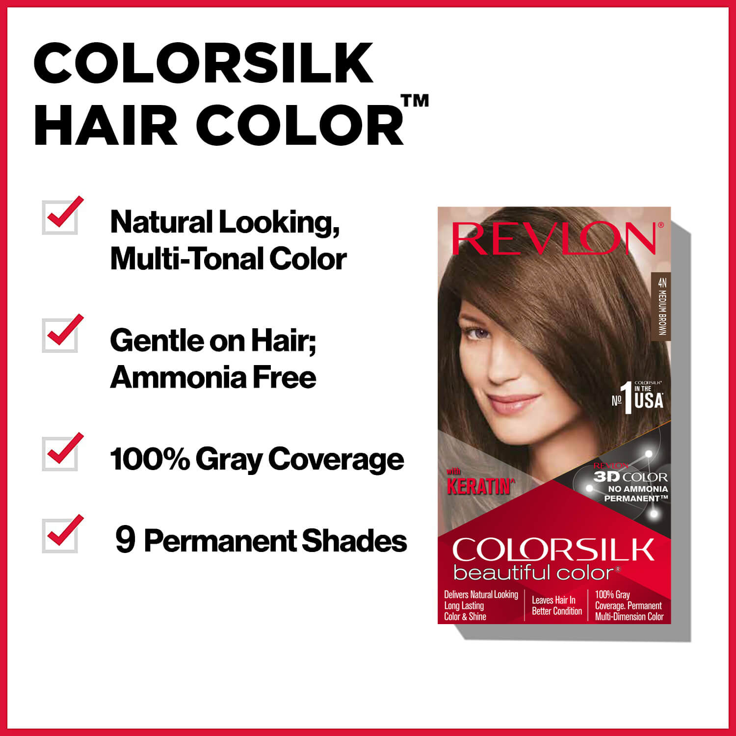 Revlon Colorsilk Beautiful Color + Outrageous Shampoo, 1N Black + Shampoo, 90ml - Image 44 - Buy from Indicrest