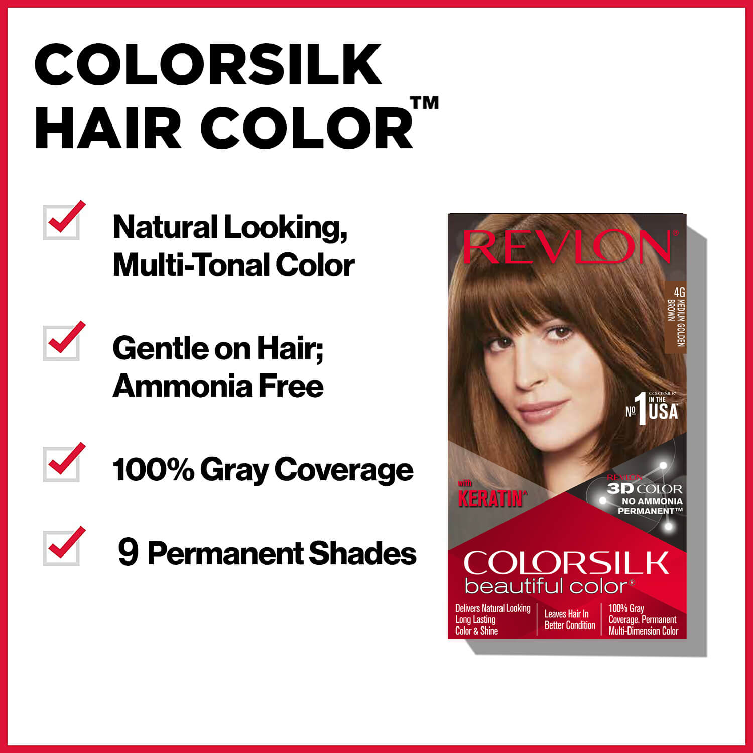 Revlon Colorsilk Beautiful Color + Outrageous Shampoo, 2N Brown Black + Shampoo, 90ml - Image 51 - Buy from Indicrest
