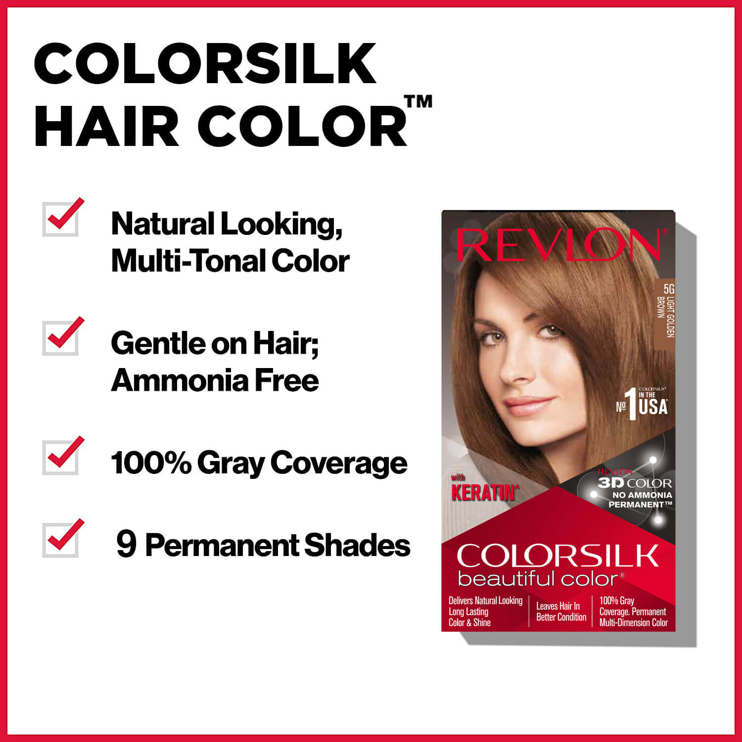 Revlon Colorsilk Beautiful Color + Outrageous Shampoo, 3DB Deep Burgundy + Shampoo, 90ml - Image 58 - Buy from Indicrest
