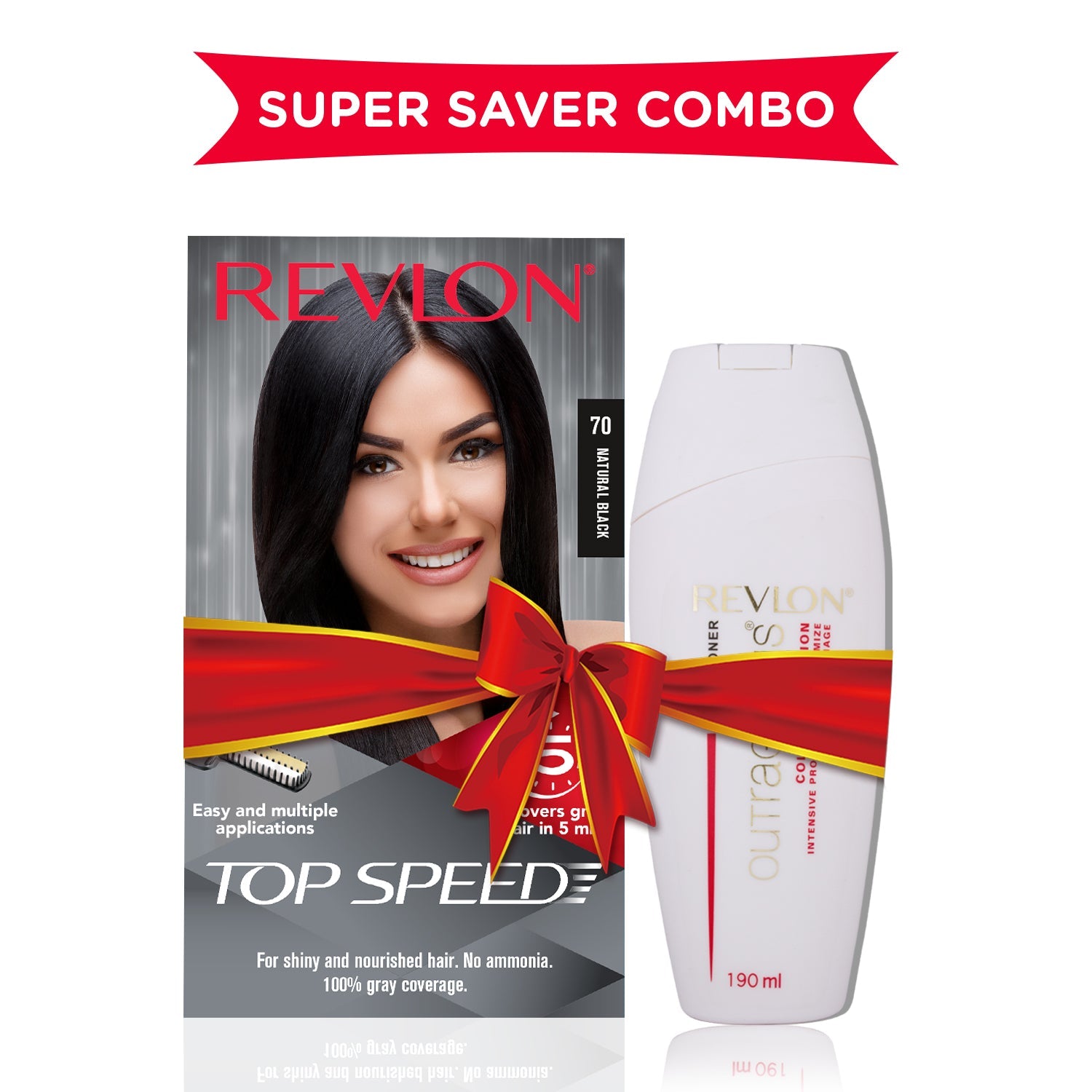 Revlon Top Speed Woman with Outrageous Conditioner 190ml, Natural Brown 60 - Image 5 - Buy from Indicrest