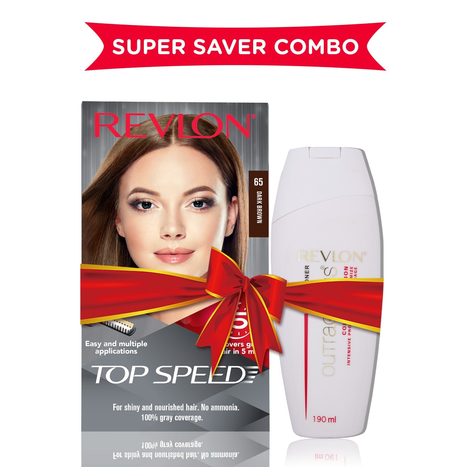 Revlon Top Speed Woman with Outrageous Conditioner 190ml, Natural Black 70 - Image 19 - Buy from Indicrest