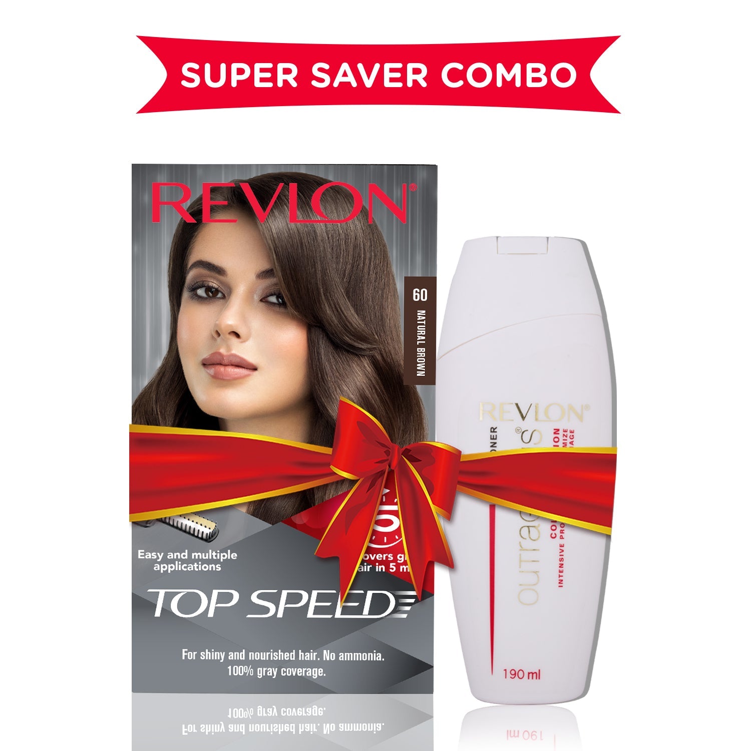 Revlon Top Speed Woman with Outrageous Conditioner 190ml, Natural Black 70 - Image 26 - Buy from Indicrest