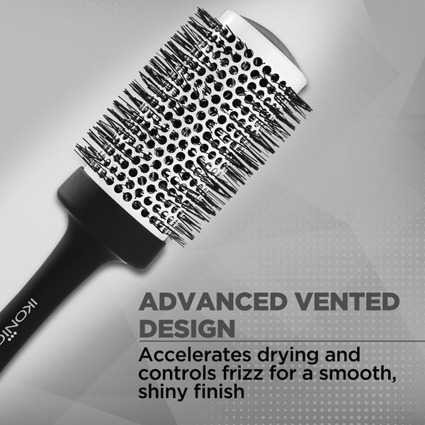 Ikonic Professional Blow Dry Hair Brush, Black, BDB-52
