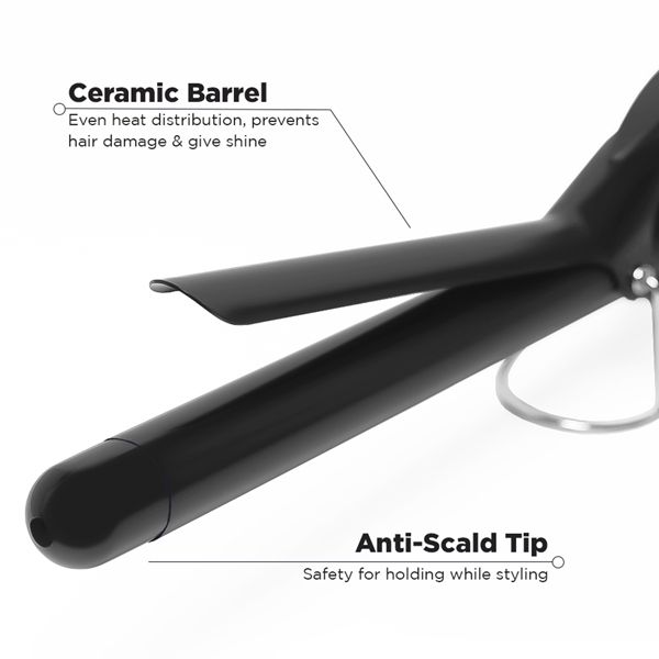 Ikonic Me Curl-me-up Hair Styler, Grey, 19 mm