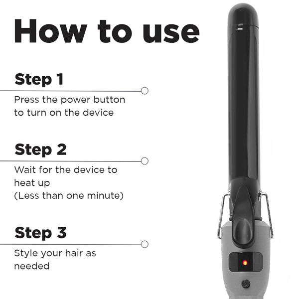 Ikonic Me Curl-me-up Hair Styler, Grey, 28 mm