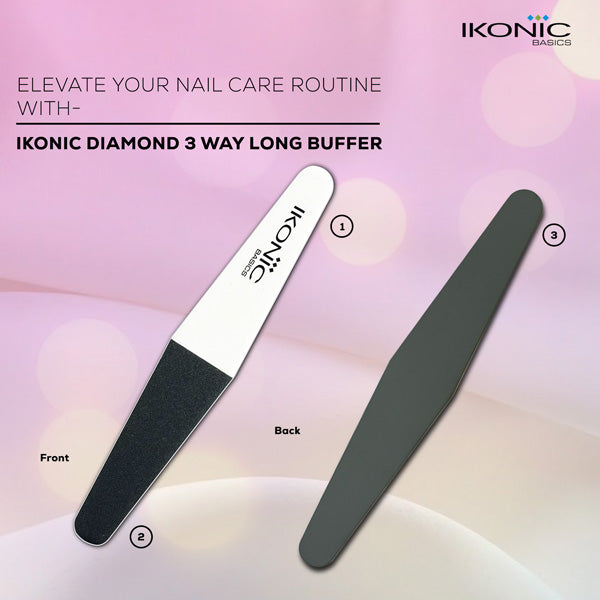 Ikonic Basics Diamond 3 Way Long Buffer IKB-722K
