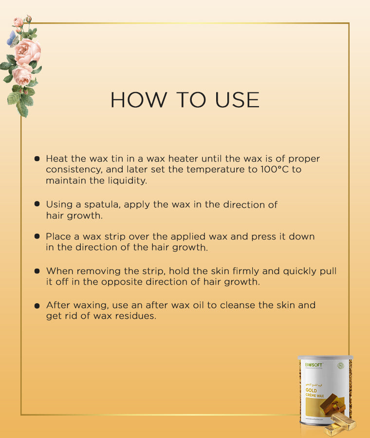 Biosoft GOLD CREAM LIPOSOLUBLE WAX - Image 5 - Buy from Indicrest