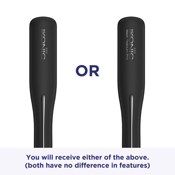 Ikonic Professional Black Titanium Pro Hair Straightener