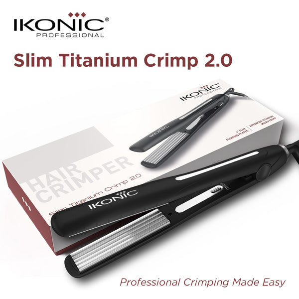 Ikonic Professional Slim Titanium Crimp 2.0 Hair Crimper