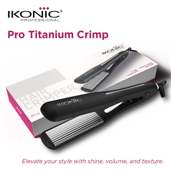 Ikonic Professional Pro Titanium Crimp Hair Crimper