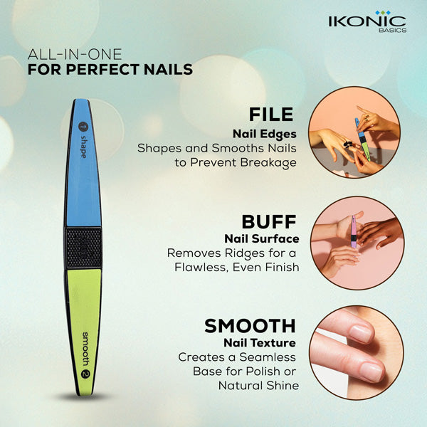 Ikonic Basics Nail Buffer 4 in 1 IKB-712C