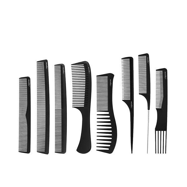 Ikonic Professional Pro Comb Set- (Set of 8 Pieces)