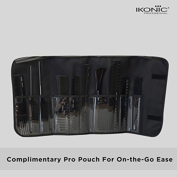Ikonic Professional Hair Dressing Comb Set- (Set of 10 Pieces) Buy at Indicrest Image 6