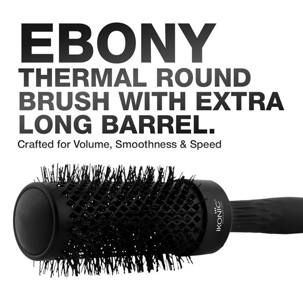 Ikonic Professional Extra Long Barrel Thermal Round Brush, TRB-43XL