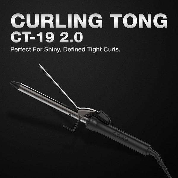 Ikonic Professional Curling Tong 2.0 Hair Curler, Size 19