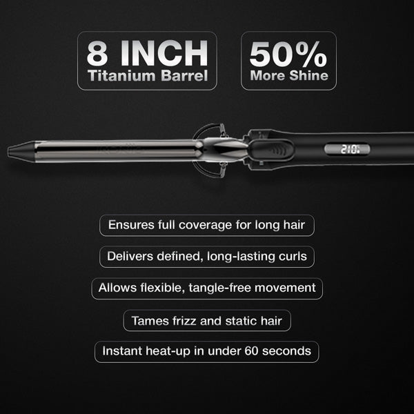Ikonic Professional Curling Tong 2.0 Hair Curler, Size 19