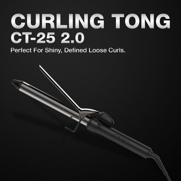Ikonic Professional Curling Tong 2.0 Hair Curler, Size 25