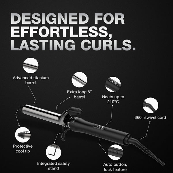Ikonic Professional Curling Tong 2.0 Hair Curler, Size 25