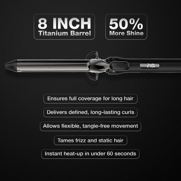 Ikonic Professional Curling Tong 2.0 Hair Curler, Size 25