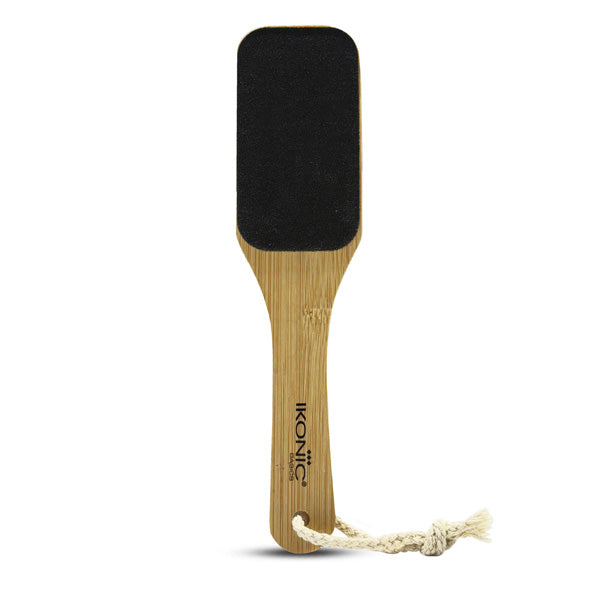 Ikonic Basics Sided Sand Bamboo Foot Scraper IKB-758C