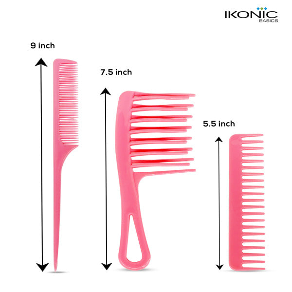 Ikonic Basics 3Pcs Comb Set IKB-702C