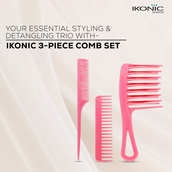 Ikonic Basics 3Pcs Comb Set IKB-702C
