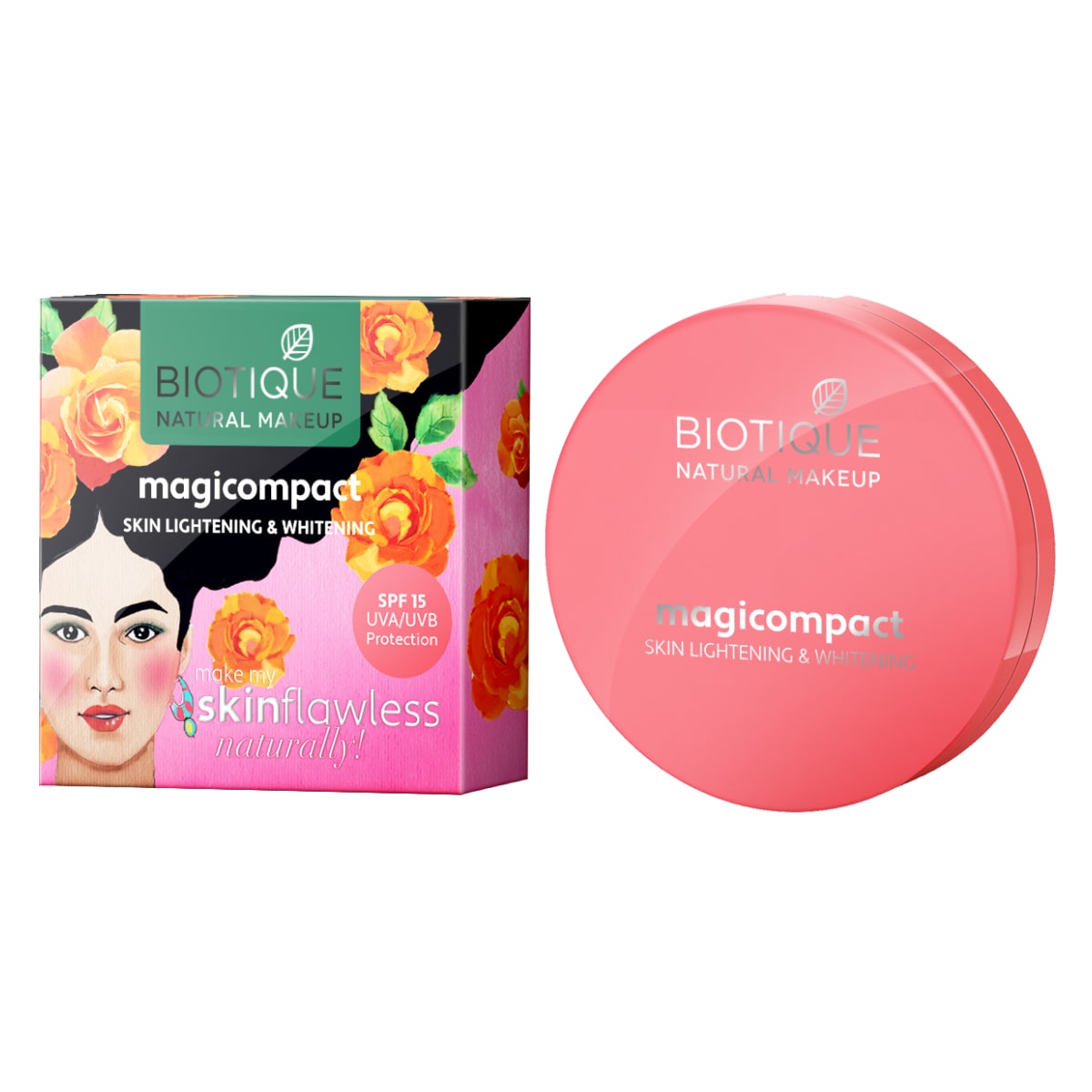 Biotique Natural Makeup Magicompact, Pearl(Seashell), 8g - Buy from Indicrest