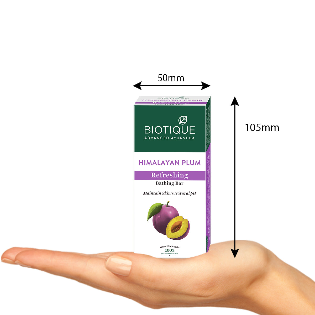 Biotique Himalayan Plum Refreshing Bathing bar, 150g - Image 3 - Buy from Indicrest