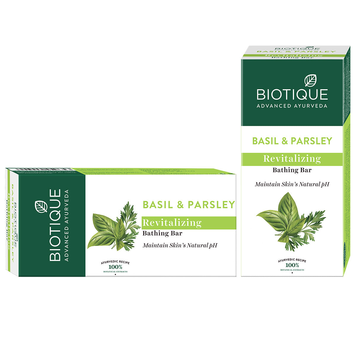 Biotique Basil & Parsley Revitalizing Bathing Bar, 3x150g - Image 3 - Buy from Indicrest