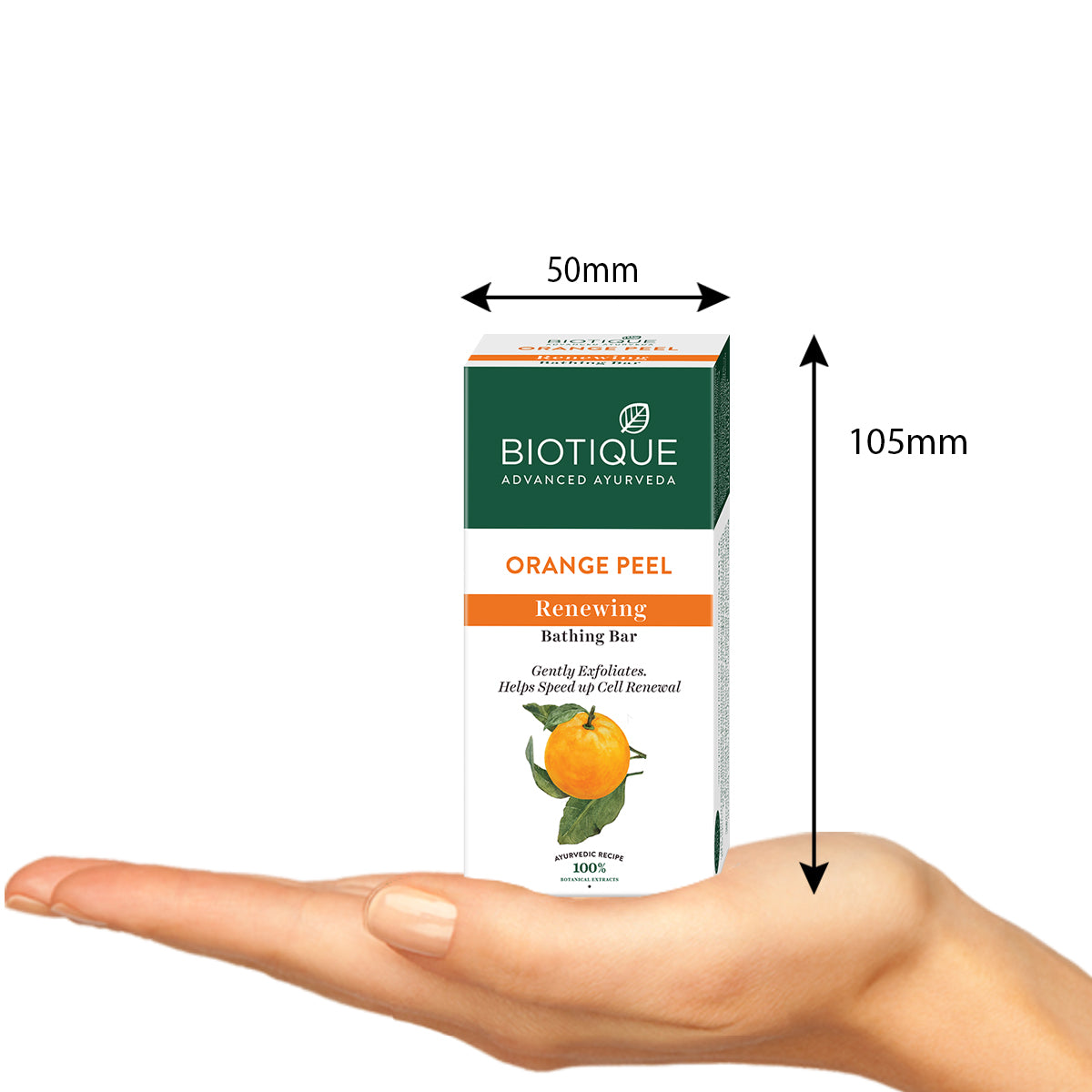 Biotique Orange Peel Renewing Bathing Bar, 150g - Image 3 - Buy from Indicrest