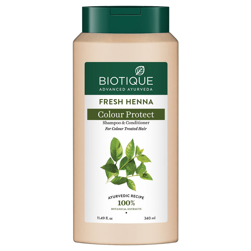 Biotique Fresh Henna Colour Protect Shampoo & Conditioner, 340ml - Buy from Indicrest