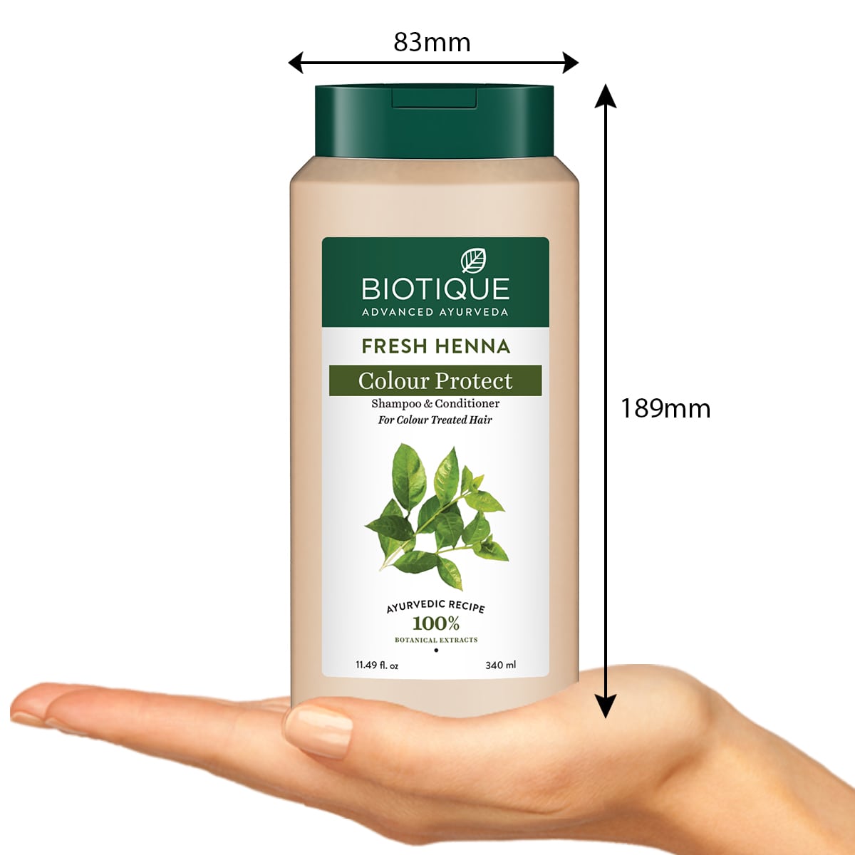 Biotique Fresh Henna Colour Protect Shampoo & Conditioner, 340ml - Image 3 - Buy from Indicrest