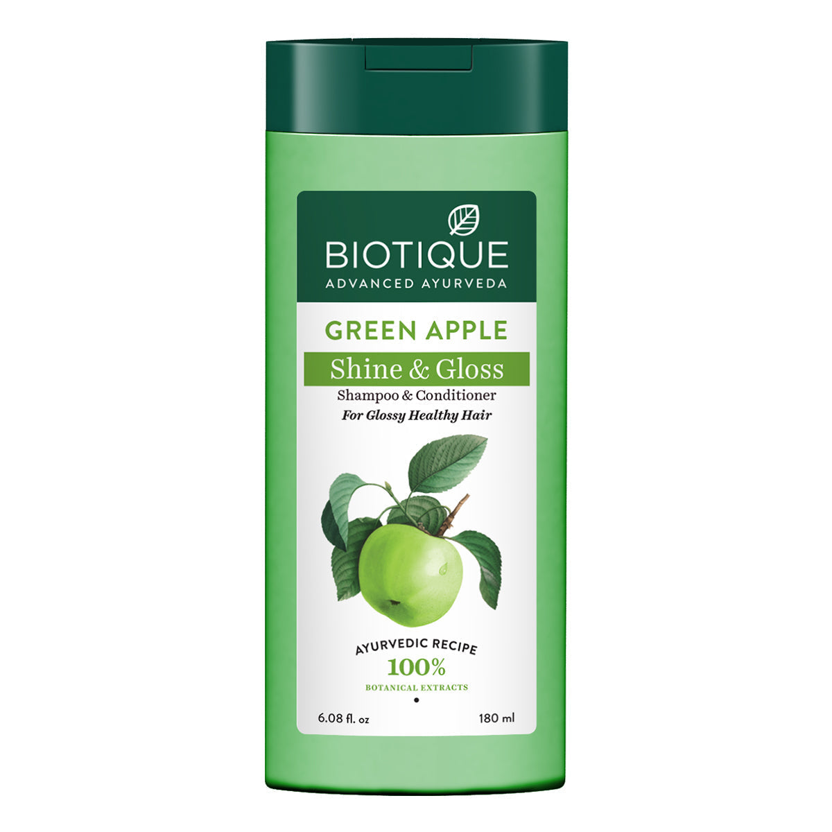 Biotique Green Apple Shine & Gloss Shampoo & Conditioner, 650ml - Buy from Indicrest