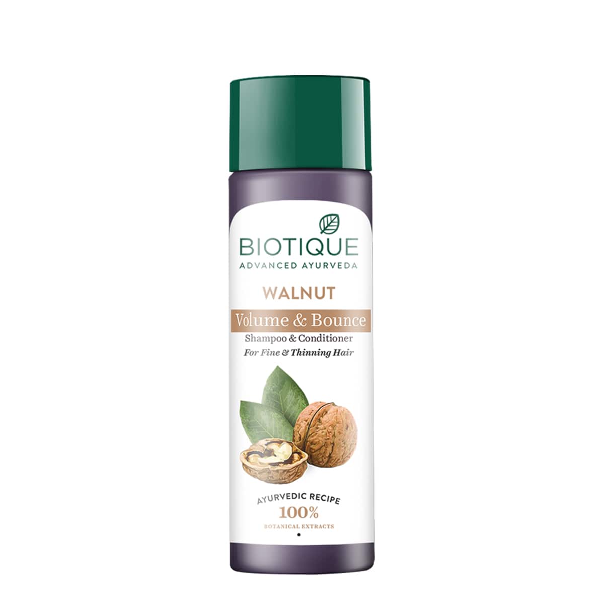Biotique Walnut Bark Volumizing Shampoo for Fine & Thinning Hair, 180 ml (Pack of 2) - Image 2 - Buy from Indicrest