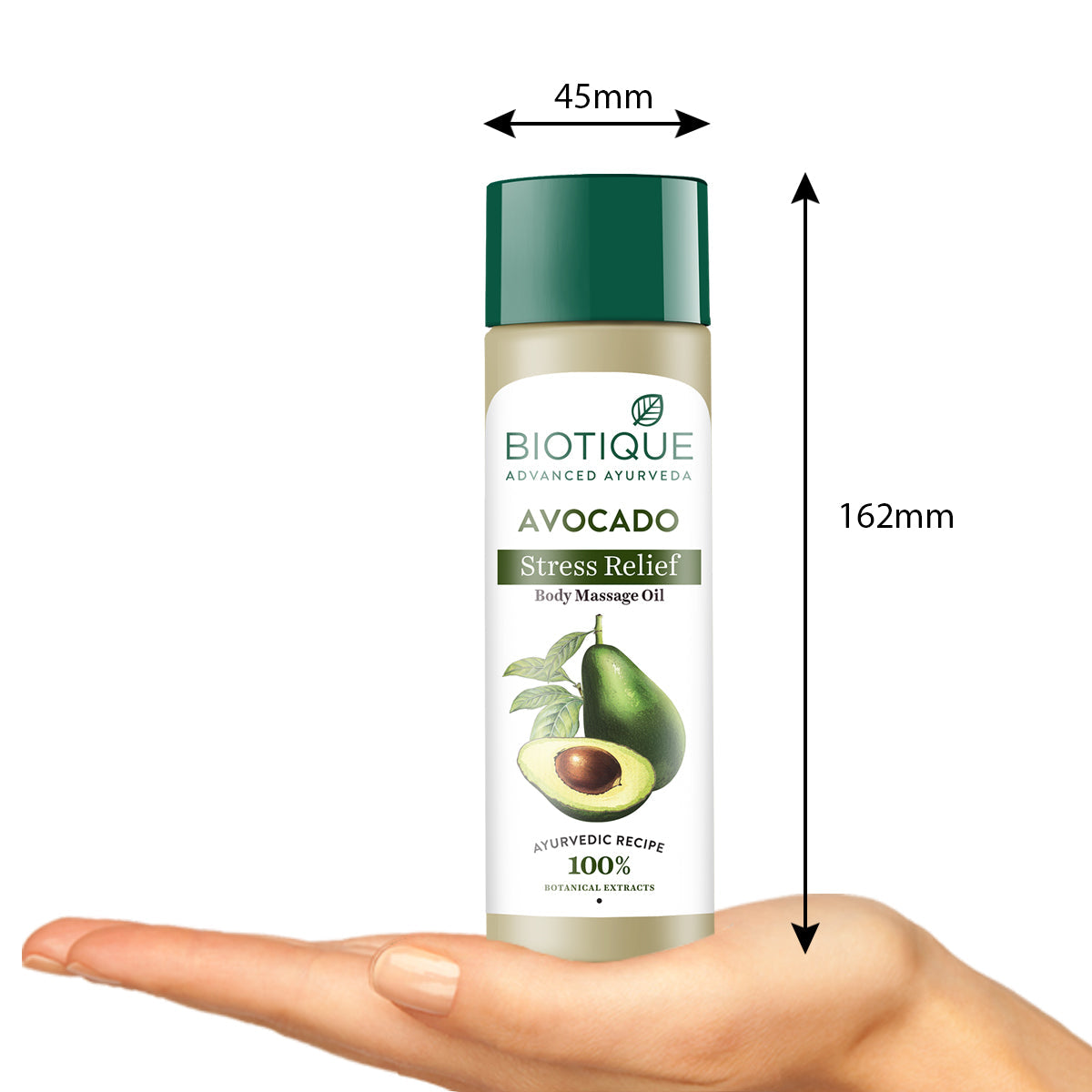 Biotique Avocado Stress Relief Body Massage Oil, 200ml - Image 3 - Buy from Indicrest