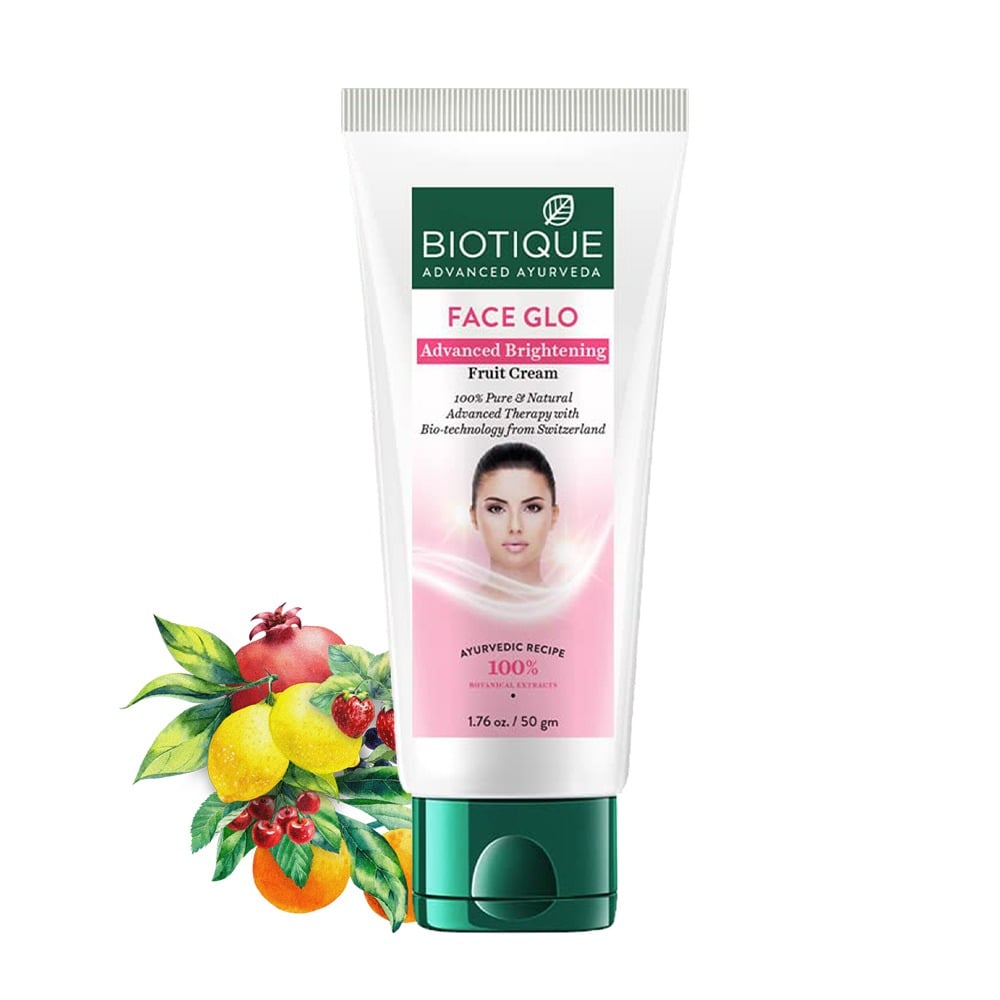 Biotique Face Glo Advanced Brightening Fruit Cream, 50g - Image 2 - Buy from Indicrest