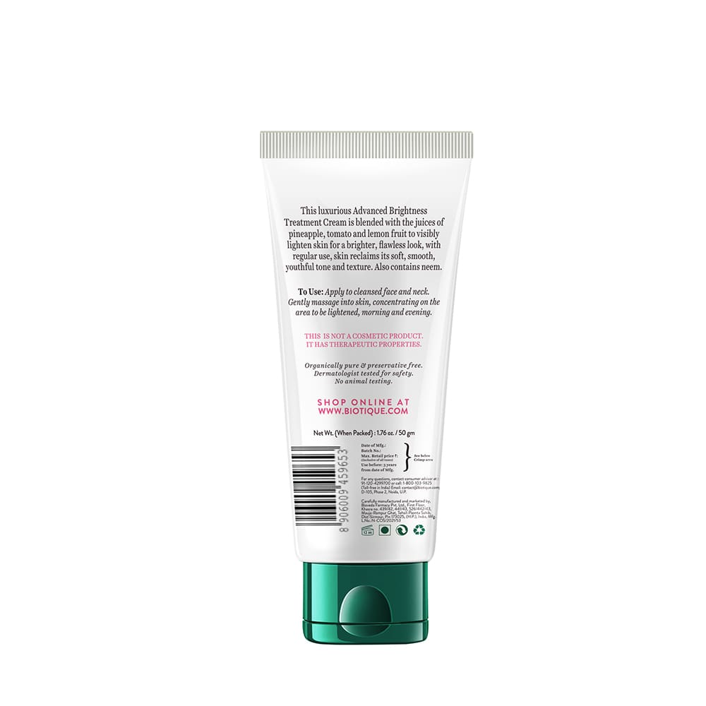 Biotique Face Glo Advanced Brightening Fruit Cream, 50g - Image 10 - Buy from Indicrest