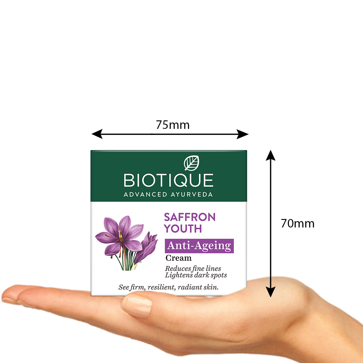 Biotique Saffron Youth Anti-Ageing Cream, 100g - Image 5 - Buy from Indicrest