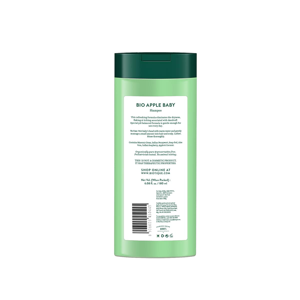 Biotique Apple Blossom Shampoo for-Princess, 180ml - Image 2 - Buy from Indicrest