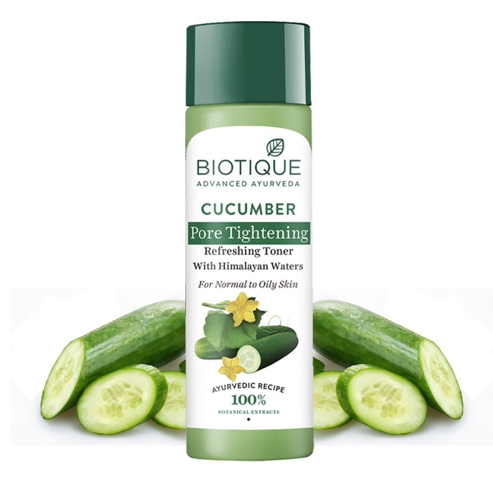 Biotique Cucumber Pore Tightening Refreshing Toner, 120ml (Pack of 2) - Image 2 - Buy from Indicrest