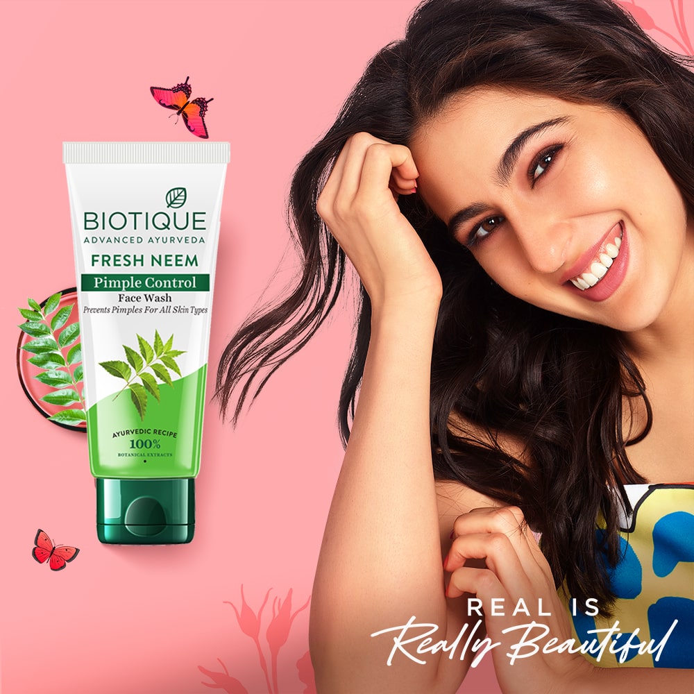 Biotique Fresh Neem Pimple Control Face Wash , 300ml - Image 2 - Buy from Indicrest