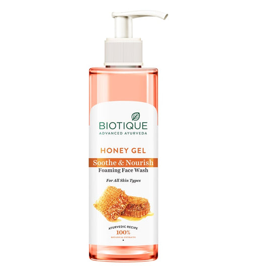 Biotique Honey Gel Soothe & Nourish Foaming Face Wash, 200ml - Buy from Indicrest