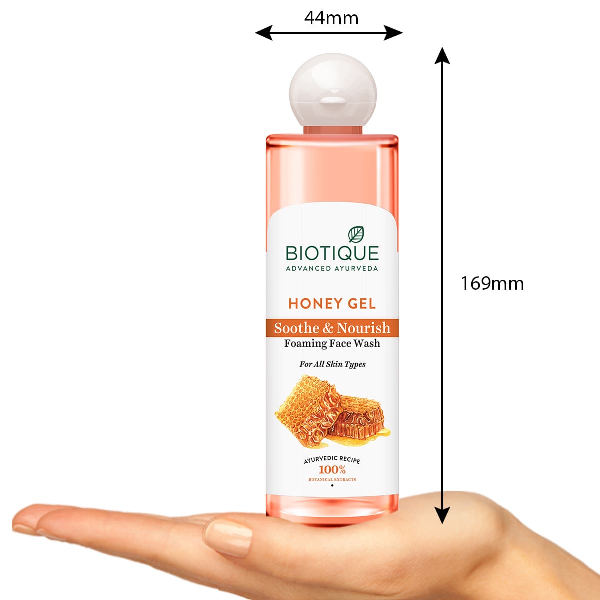 Biotique Honey Gel Soothe & Nourish Foaming Face Wash, 200ml - Image 3 - Buy from Indicrest