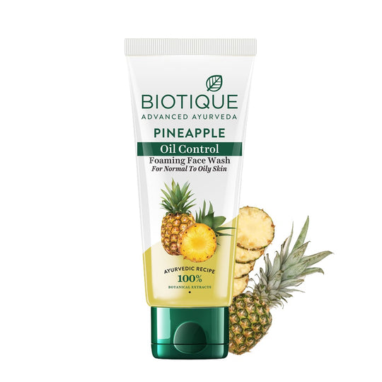 Biotique Pineapple Oil Control Foaming Face Wash, 100ml - Buy from Indicrest