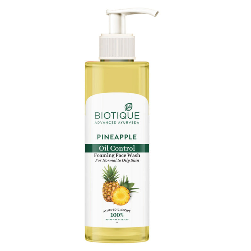 Biotique Pineapple Oil Control Foaming Face Wash, 200ml - Buy from Indicrest
