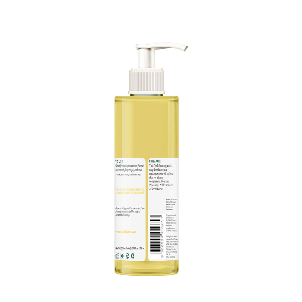 Biotique Pineapple Oil Control Foaming Face Wash Pack of 2, 200ml - Image 3 - Buy from Indicrest