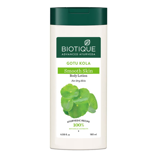 Biotique Gotu Kola Smooth Skin Body Lotion, 180ml - Buy from Indicrest