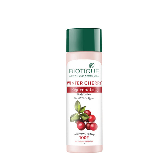 Biotique Winter Cherry Rejuvenating Body Lotion, 120ml - Buy from Indicrest