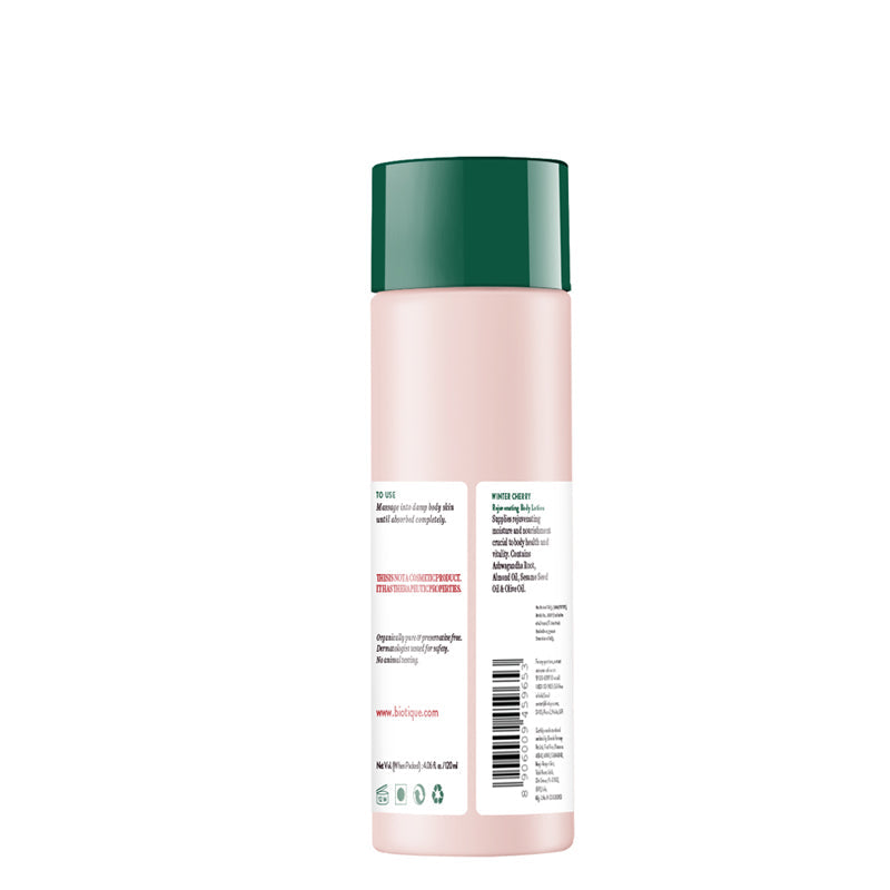 Biotique Winter Cherry Rejuvenating Body Lotion, 120ml - Image 2 - Buy from Indicrest